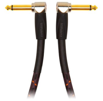 Roland RICG3AA Kabel Winkelklinke GOLD 1m