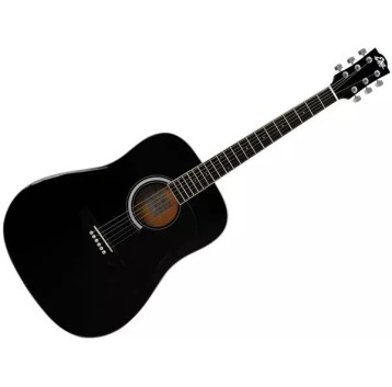 Eko Ranger 6 BLK Chitarra acustica nera