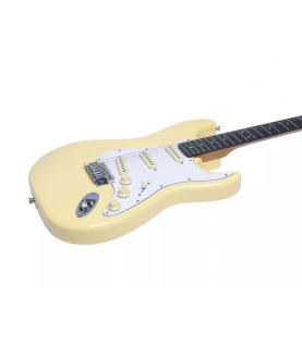 Eko ST300 Creme Elektrische Gitarre