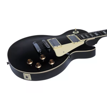 Eko LS300 Schwarze E-Gitarre
