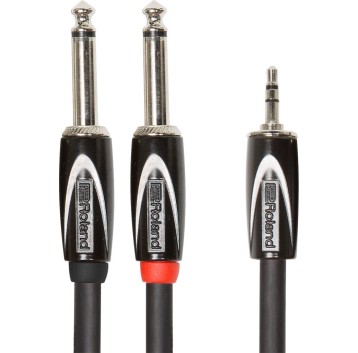 Roland RCC53528 Kabel splitter minijack stereo 2 jack mono 150cm