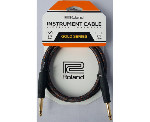 Roland RICG3 Instrument Cable Gold 1m