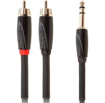 Roland RCC10TR2R splitter JACK TRS 2 RCA 3m