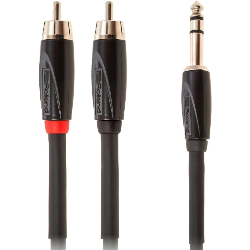 Roland RCC10TR2R splitter JACK TRS 2 RCA 3m