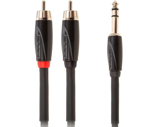 Roland RCC10TR2R splitter JACK TRS 2 RCA 3m
