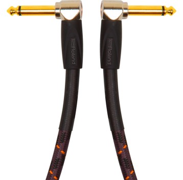Roland RICG3AA Kabel Winkelklinke GOLD 1m