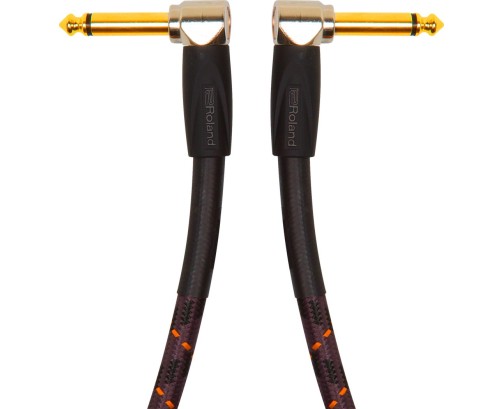 Roland RICG3AA Kabel Winkelklinke GOLD 1m